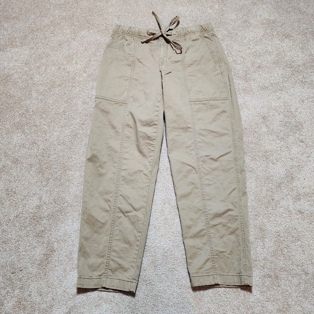 Banana Republic Chino Women S Air Force Khaki Mid-Rise Authentic Tapered Leg
